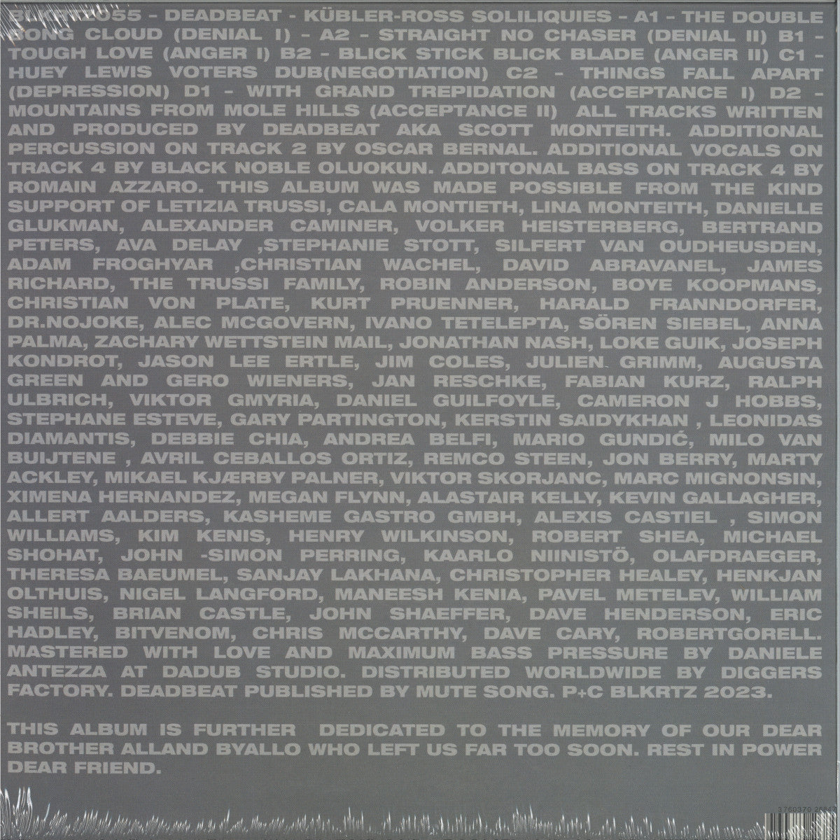 Deadbeat-Kübler-Ross Soliloquies (2x12"LP)