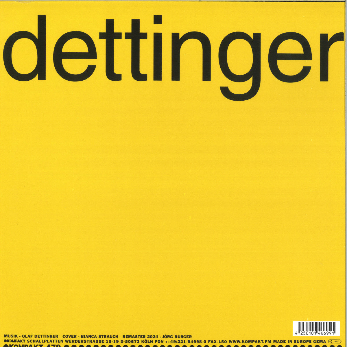 Dettinger-Oasis LP (Remastered 2024) (12"LP)